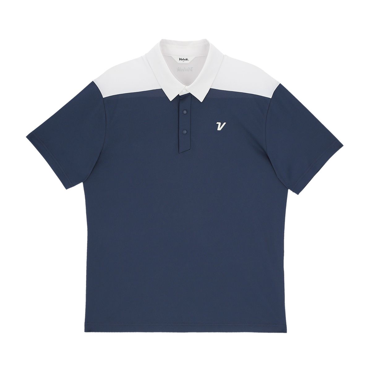 볼빅 골프웨어(VOLVIK GOLFWEAR) 남성 [STD]컬러블럭 제에리 반팔 티셔츠 VMTSQ392_DL