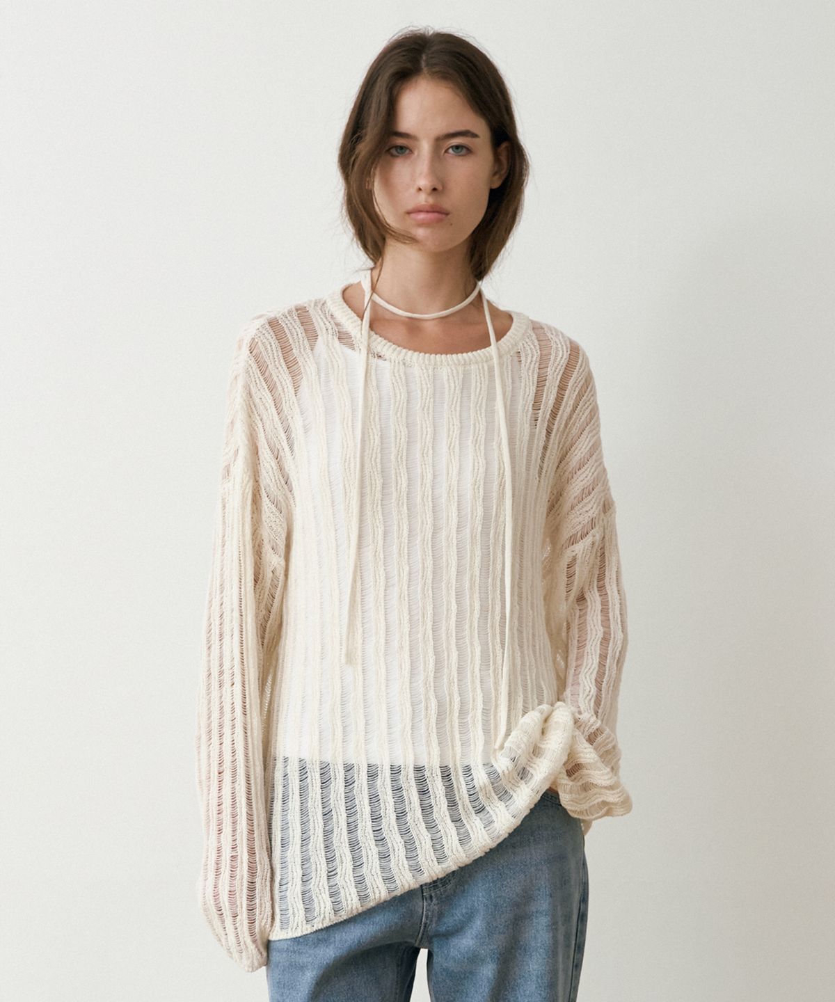 르메메(LEMEME) Rive Air Knit Pullover_2colors