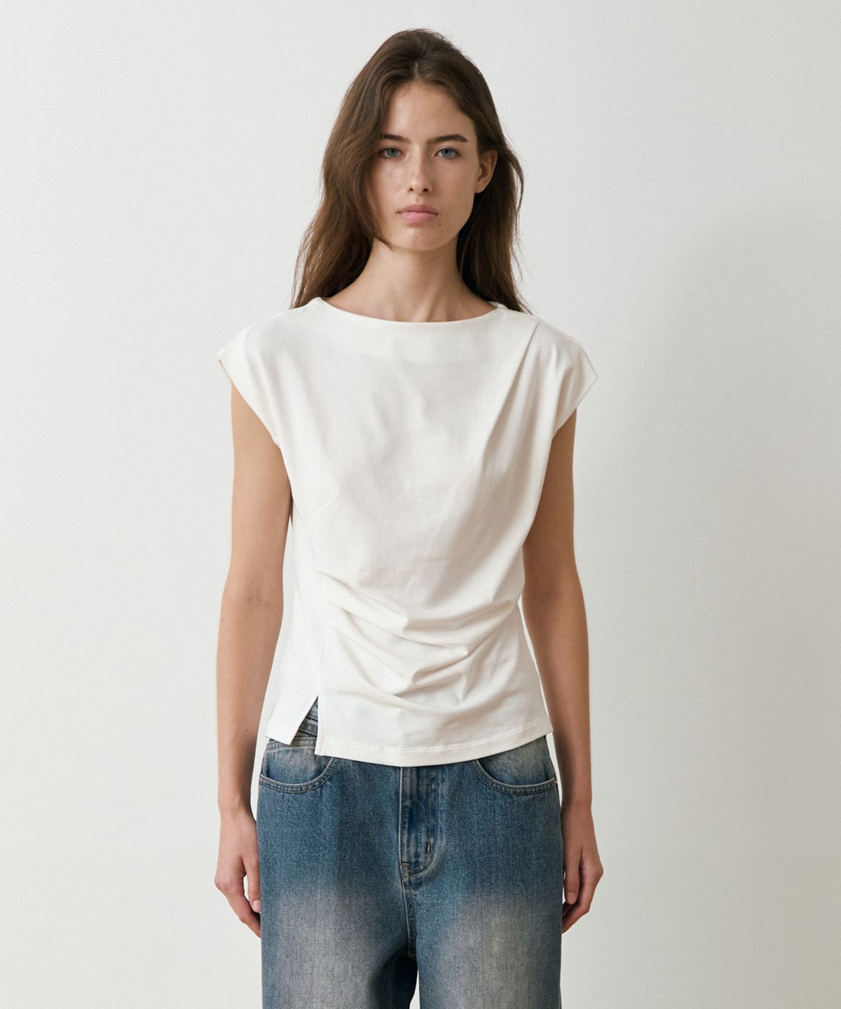 르메메(LEMEME) Ete Soft Draped Sleeveless_3colors