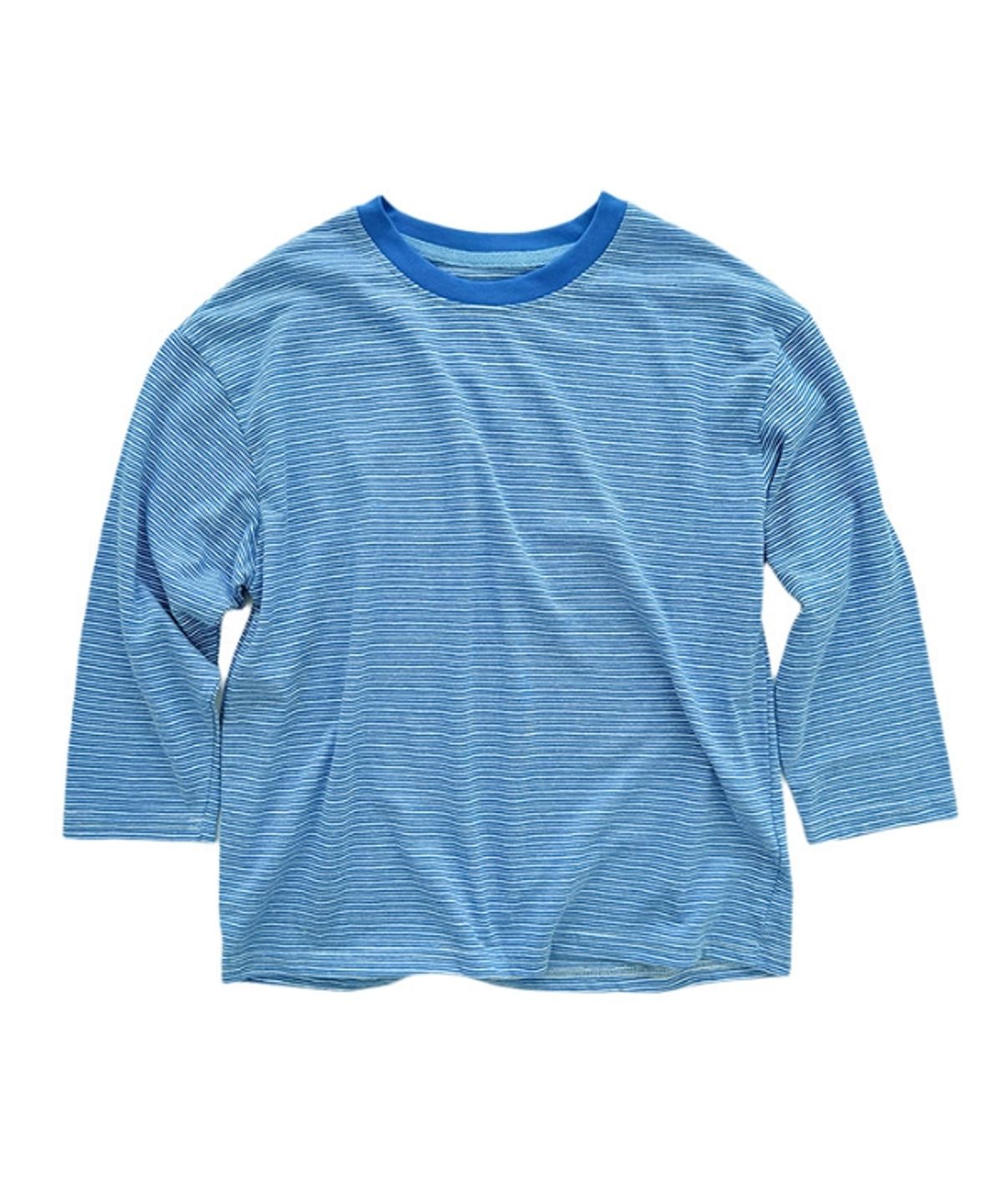 꺄르르르(KKRRRRR) Fine Stripe L/S Tee_blue