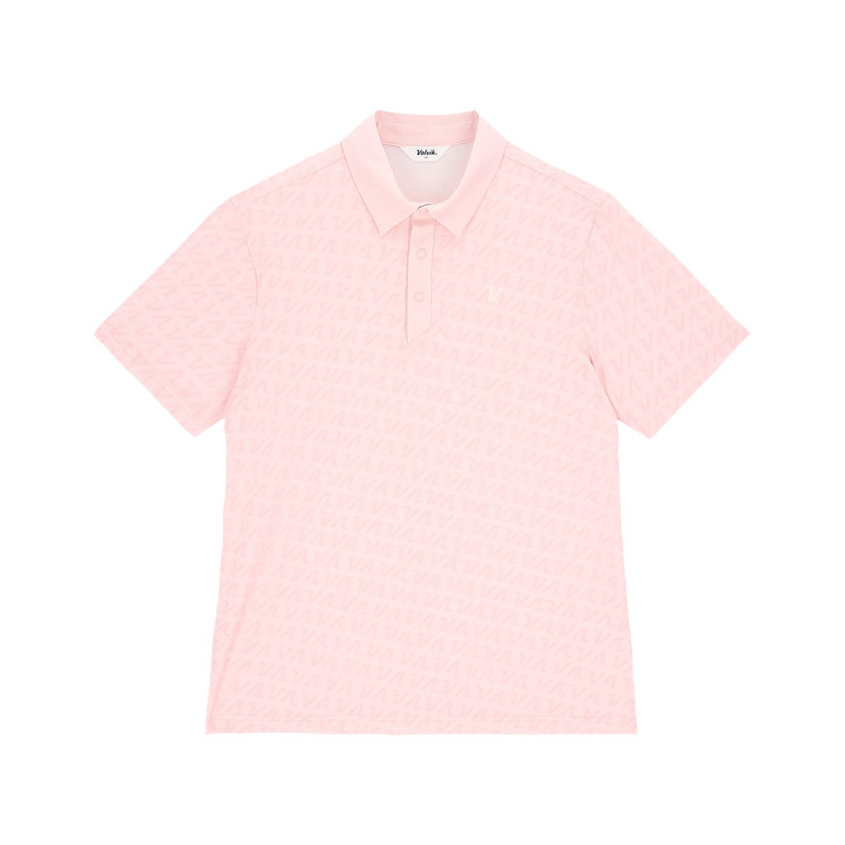 볼빅 골프웨어(VOLVIK GOLFWEAR) 남성 V 패턴 프린트 제에리 반팔 티셔츠 VMTSQ408_LP