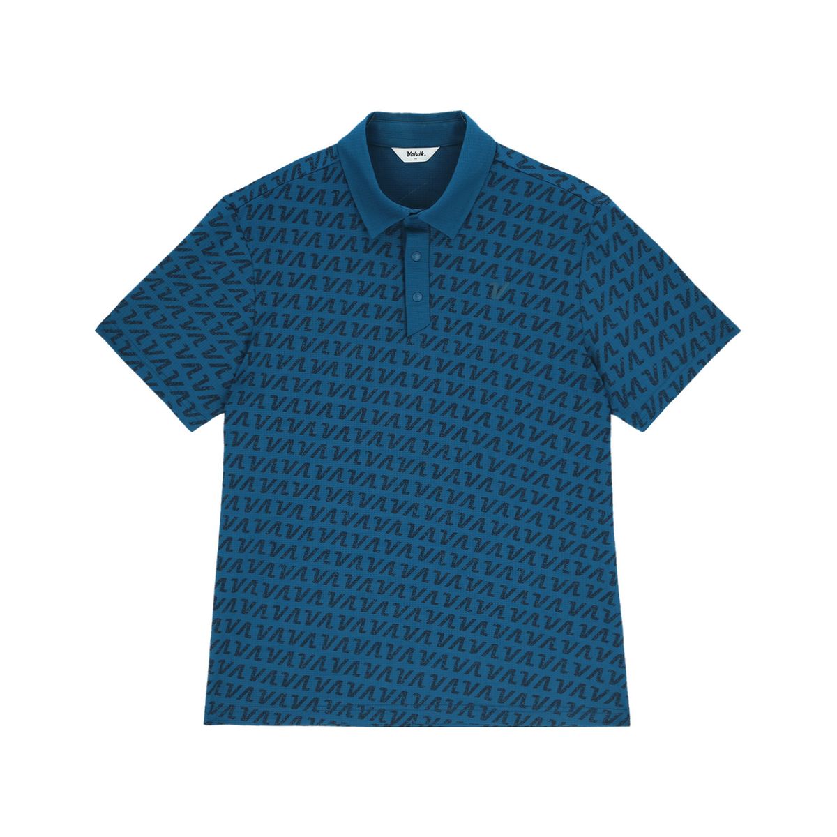 볼빅 골프웨어(VOLVIK GOLFWEAR) 남성 V 패턴 프린트 제에리 반팔 티셔츠 VMTSQ408_NB