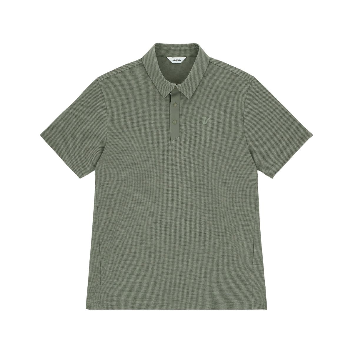 볼빅 골프웨어(VOLVIK GOLFWEAR) 남성 [STD]투톤 멜란지 제에리 반팔 티셔츠 VMTSQ498_MG