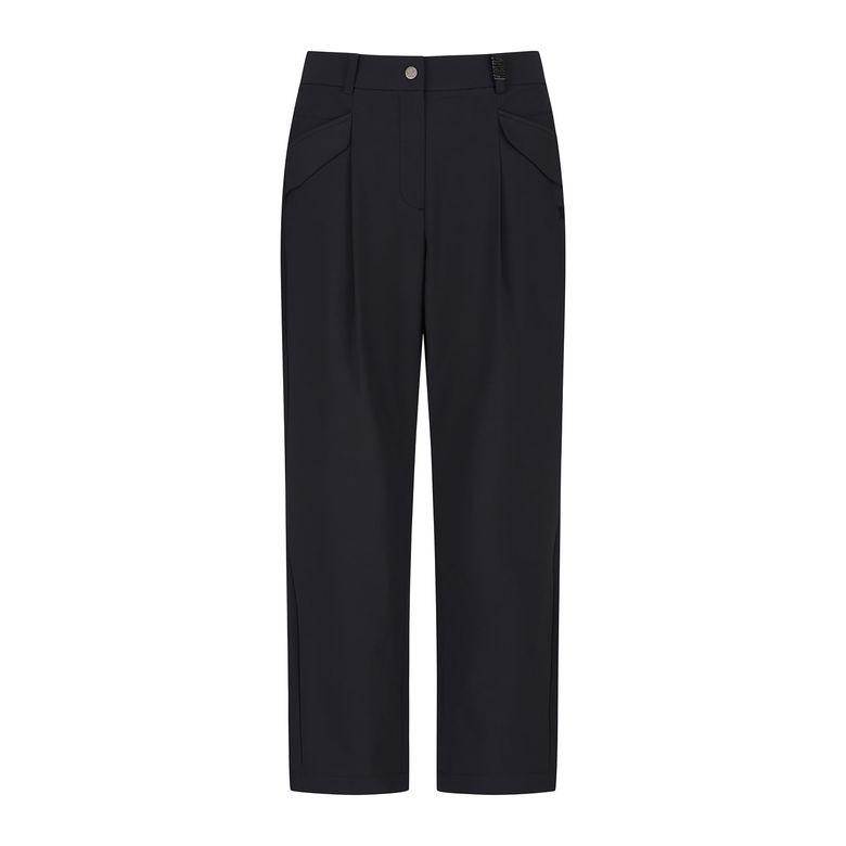 WOMEN TAPERED ZIP POINT PANTS_BK