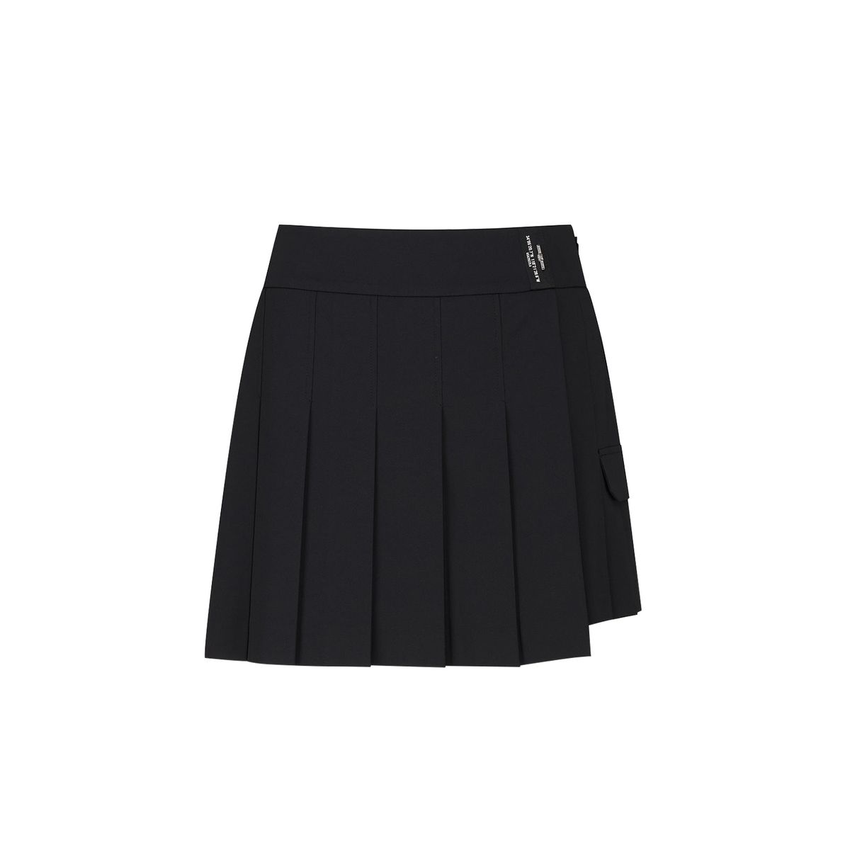 어뉴골프(ANEW GOLF) WOMEN OVER PLEATED HALF PANTS_BK