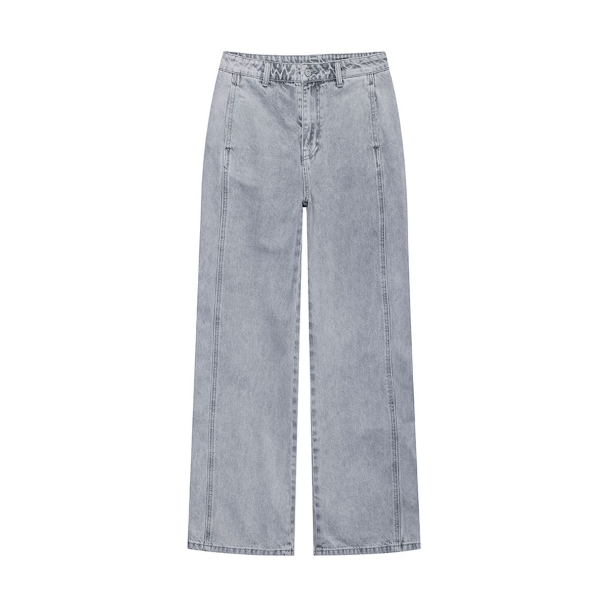 나우(nau) W 컬러 데님 커브드 팬츠 Light Gray