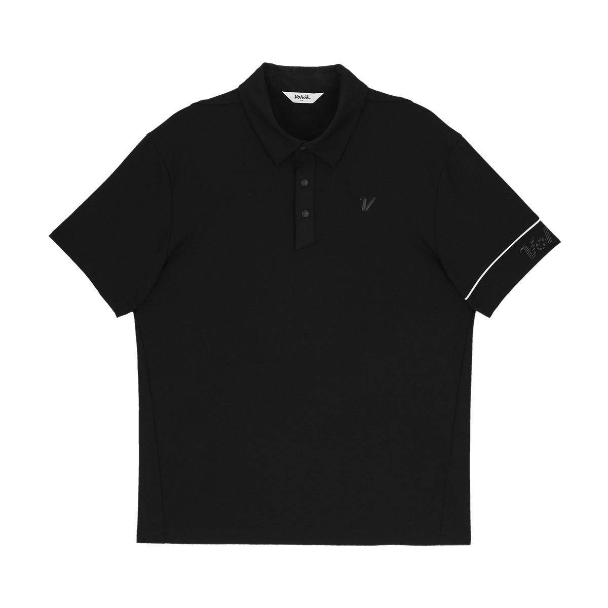 볼빅 골프웨어(VOLVIK GOLFWEAR) 남성 [STD]미니 PQ 제에리 반팔 티셔츠 VMTSQ391_BK