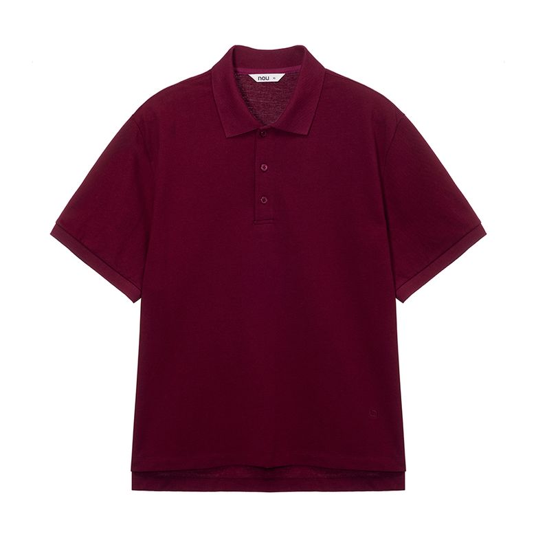 팔레트 피케 셔츠 Burgundy