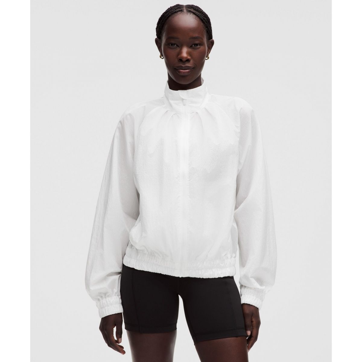 룰루레몬(LULULEMON) 라이트웨이트 플리티드 트랙 재킷  WHT