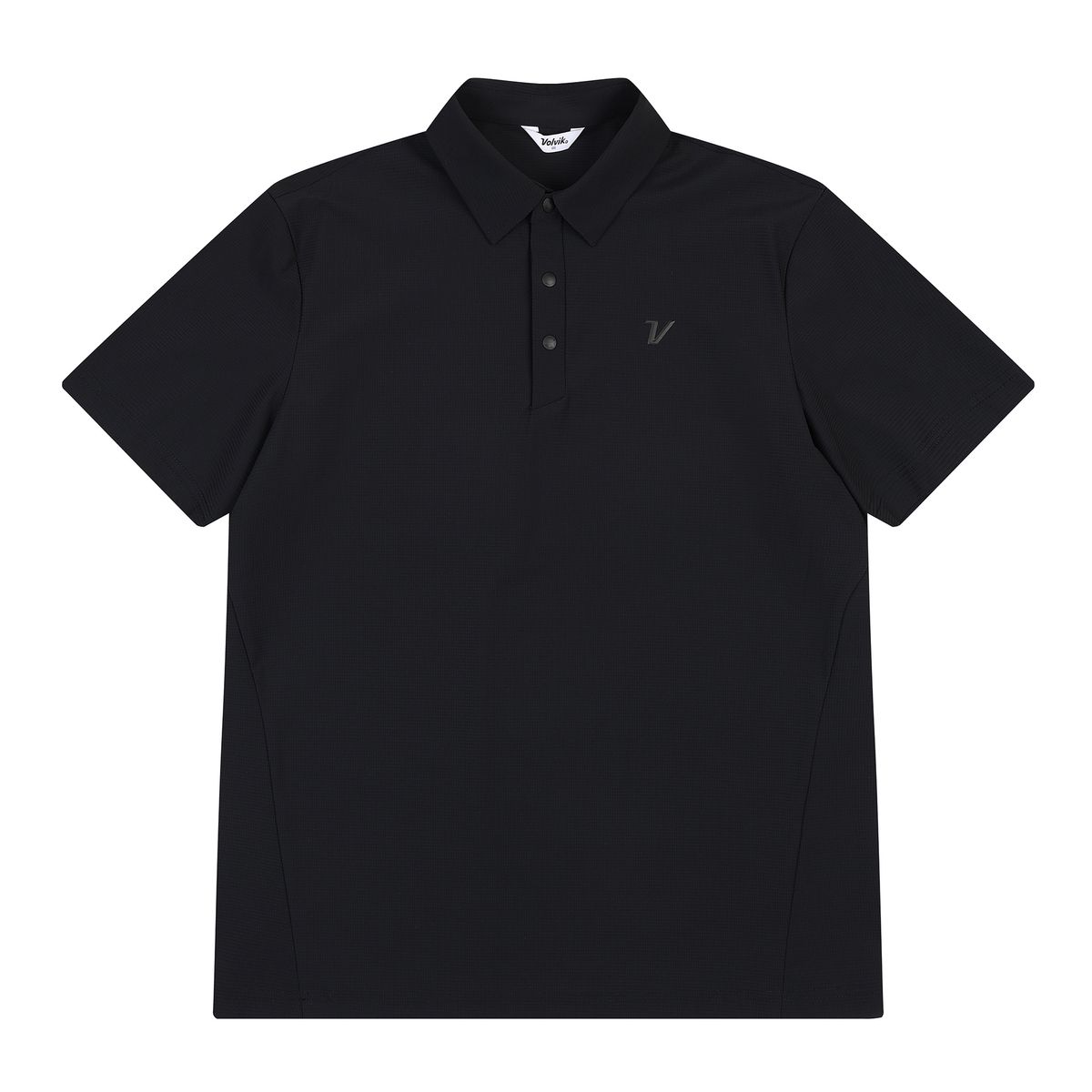 볼빅 골프웨어(VOLVIK GOLFWEAR) 남성 골프 에센셜 RIP 제에리 반팔 티셔츠 VMTSP397_BK