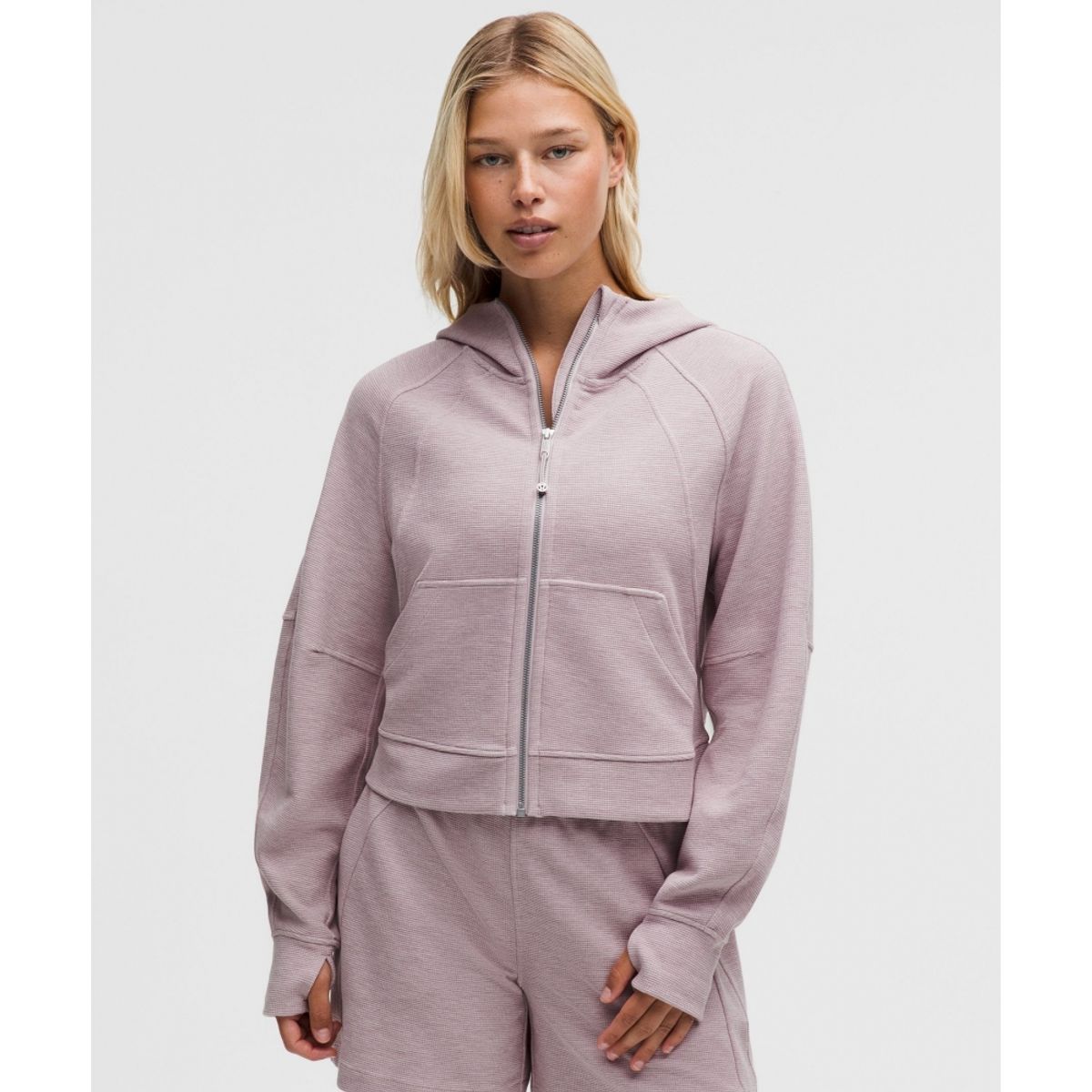 룰루레몬(LULULEMON) 스쿠바 오버사이즈드 풀집 후디 *와플  EDPO