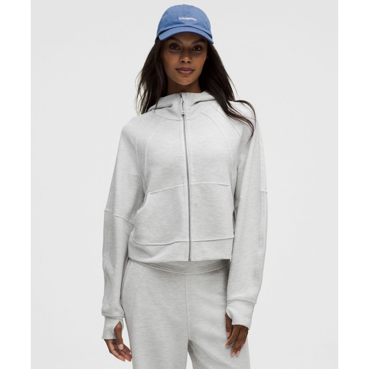 룰루레몬(LULULEMON) 스쿠바 오버사이즈드 풀집 후디 *와플  HCUG