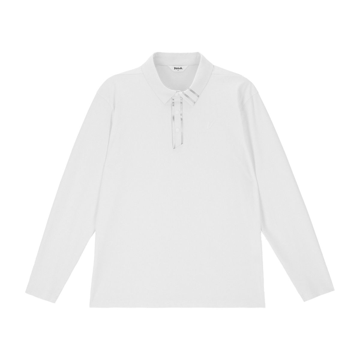 볼빅 골프웨어(VOLVIK GOLFWEAR) 남성 [STD]면터치 BASIC 제에리 긴팔 티셔츠 VMTSQ271_OW