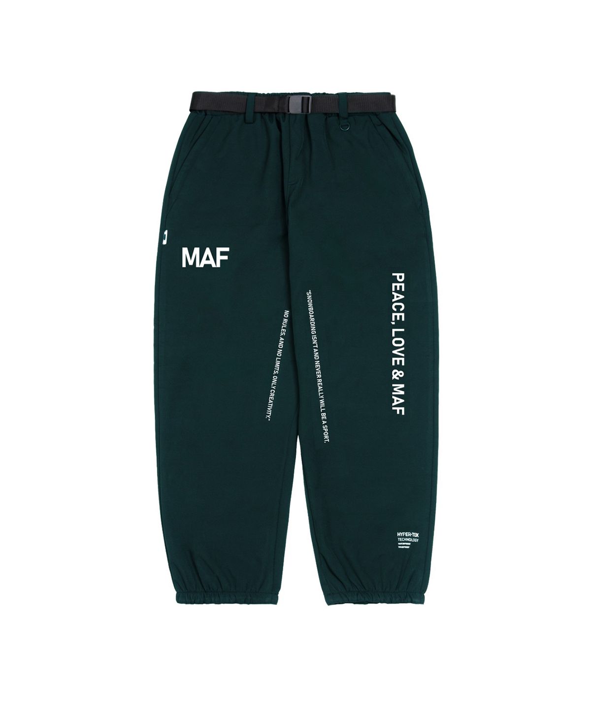 에프아이마피아(F.I.MAFIA) 피스 워터프루프 조거 팬츠 다크 그린