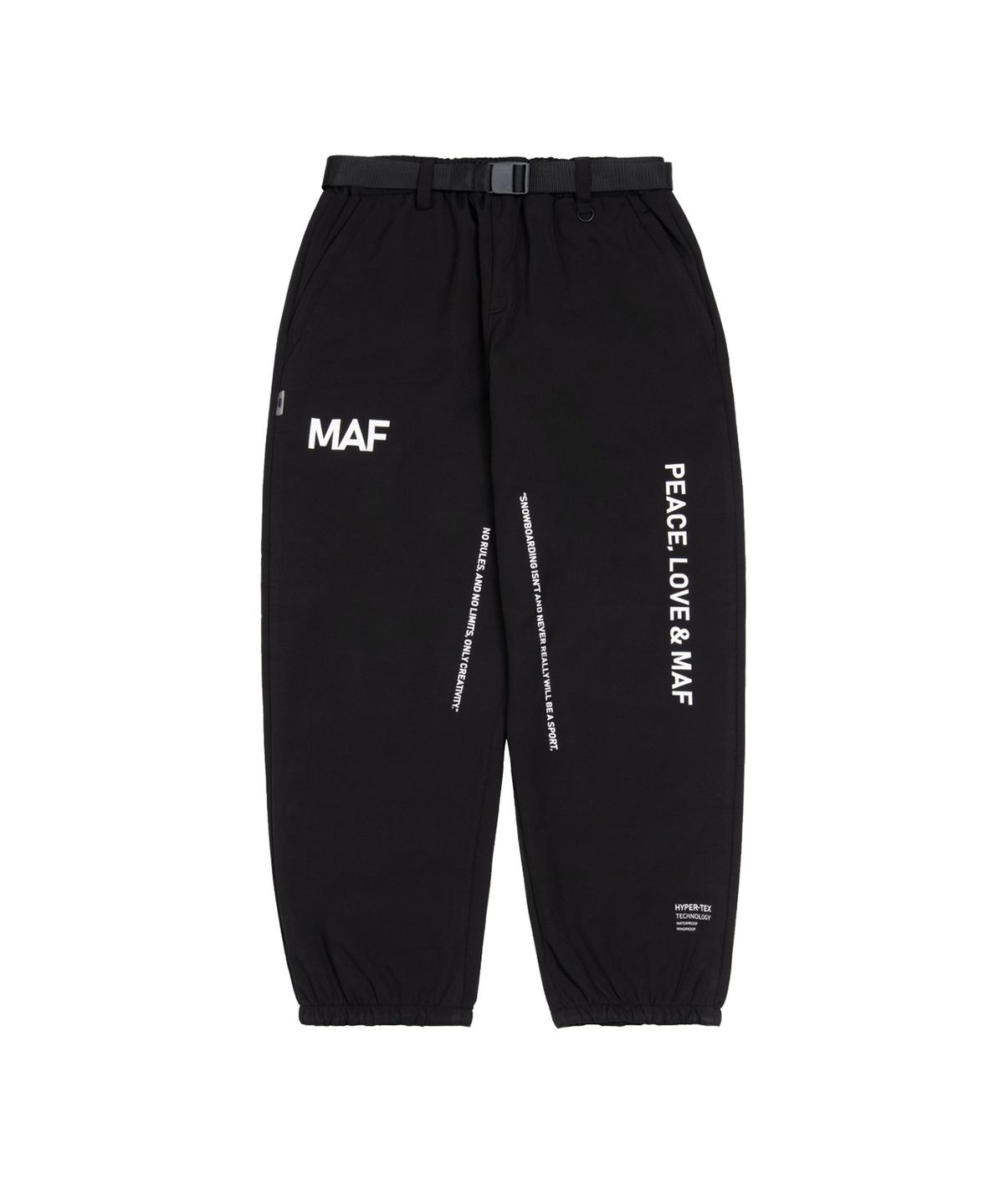 에프아이마피아(F.I.MAFIA) 피스 워터프루프 조거 팬츠 블랙