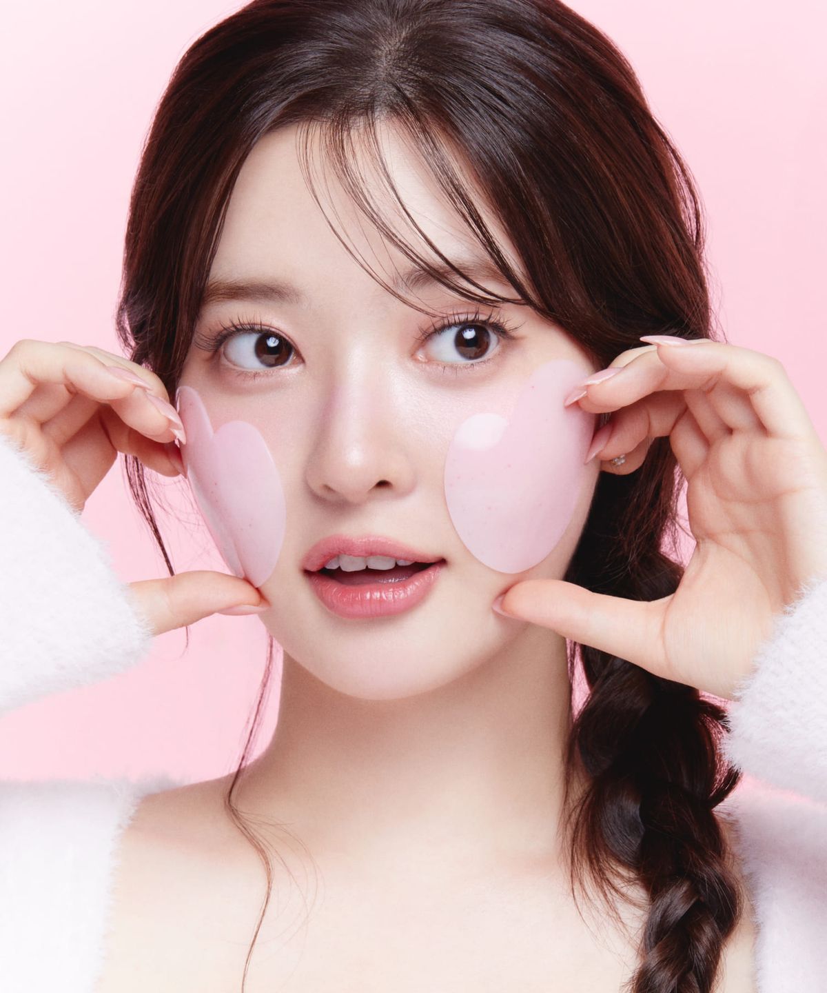 뮤즈아우라(MUSE AURA) 핑키쉬 하이드로겔 하트 치크 팩 30EA