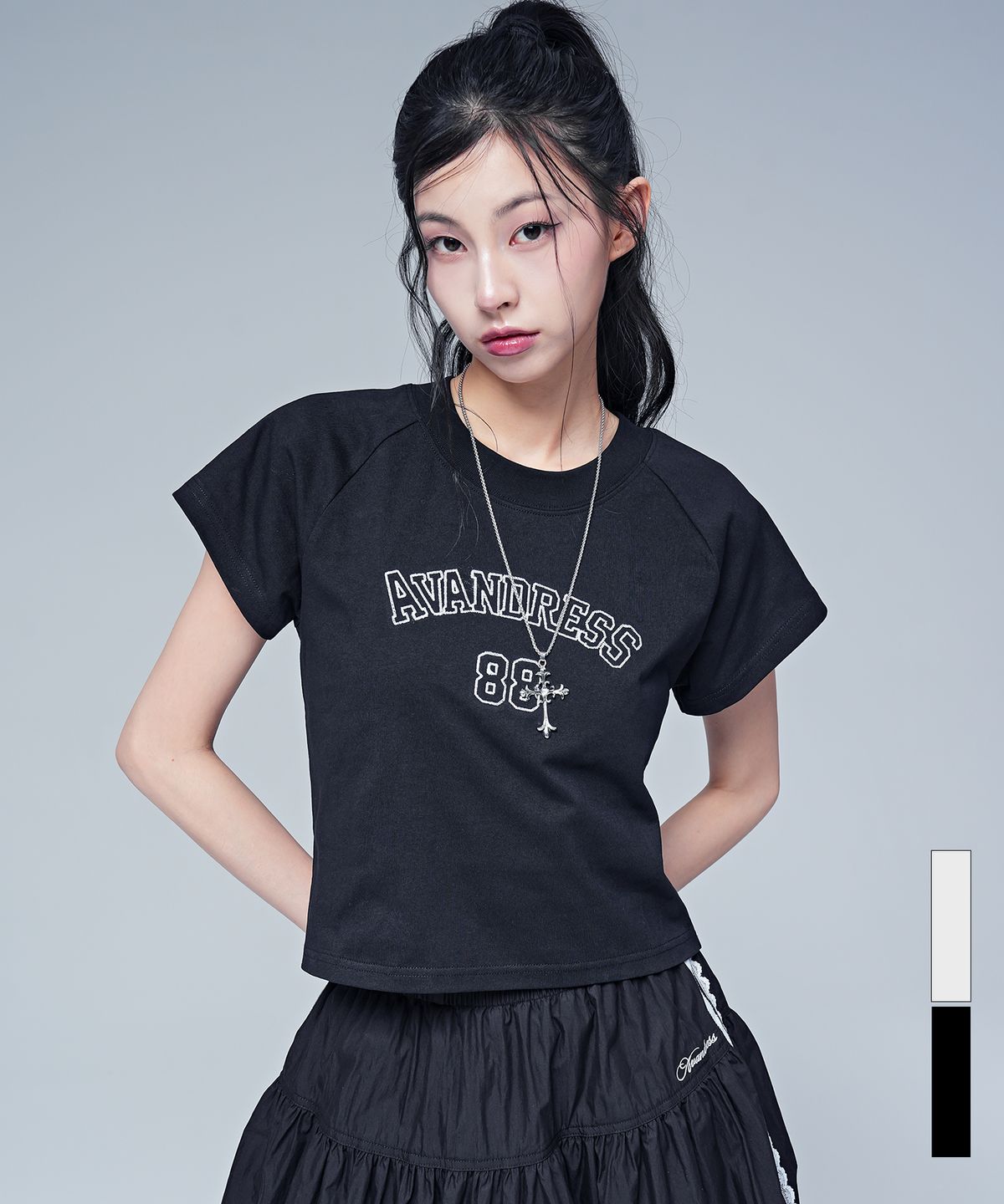 어반드레스(AVANDRESS) Zoe88 Chain Tee_2COL