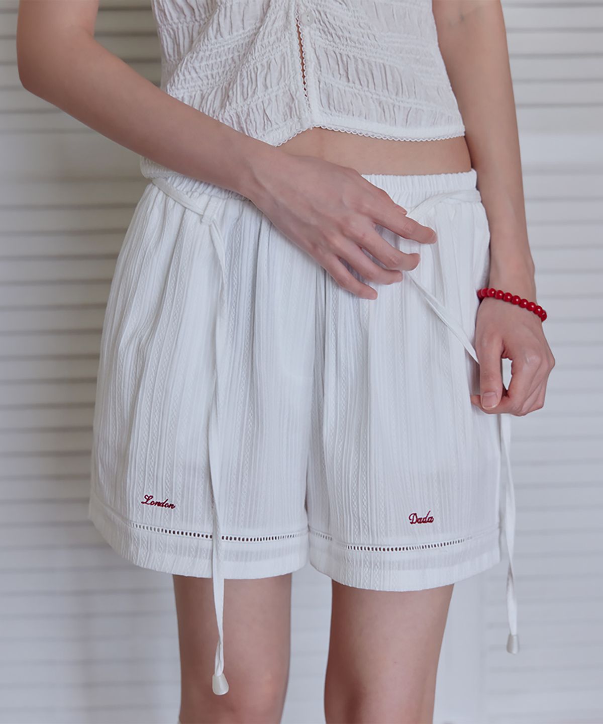 런던다다(LONDONDADA) Easy Lace Cotton Short Pants, 2colors