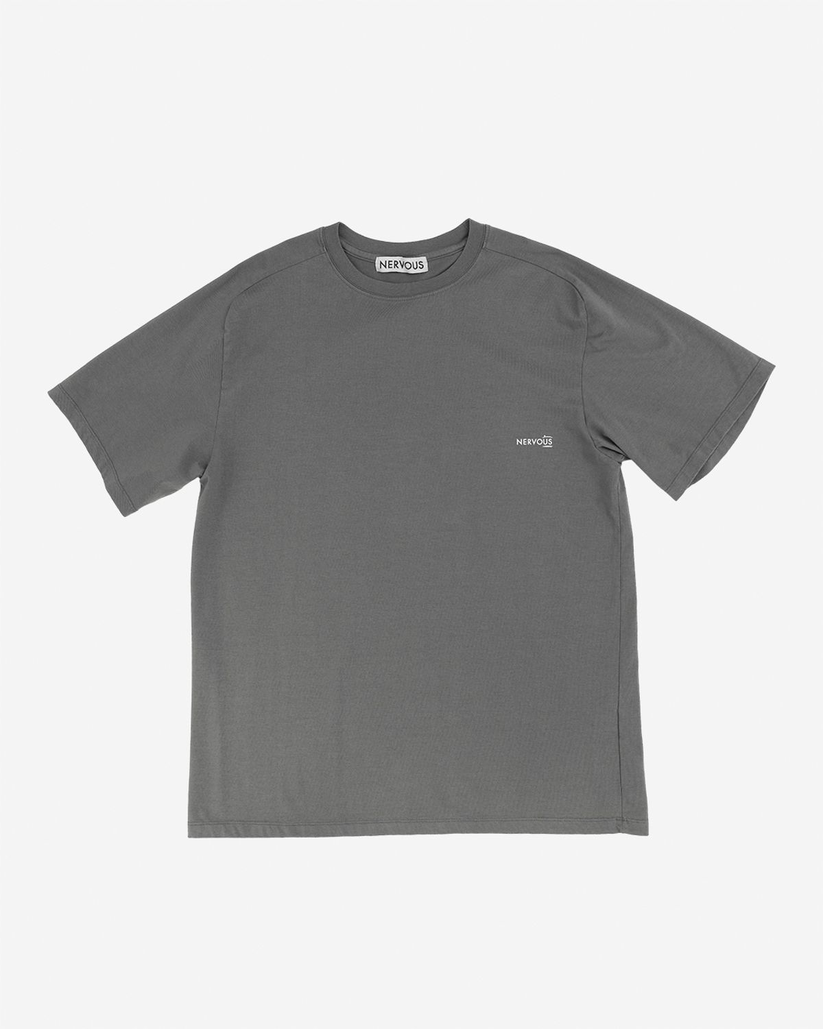 너버스(NERVOUS) SHORT SLIDER T SHIRT  _  dark gray