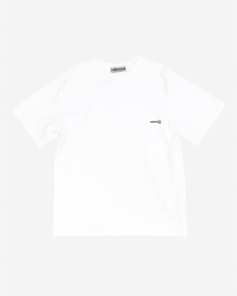 SHORT SLIDER T SHIRT  _  white