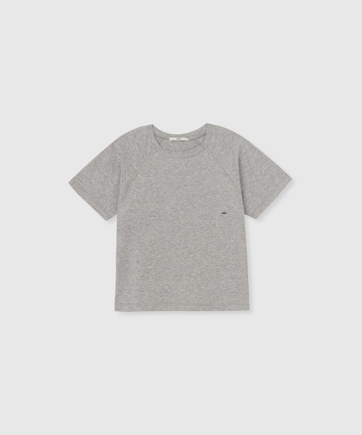 니히(NIEEH) Small nieeh logo tee (Gray)