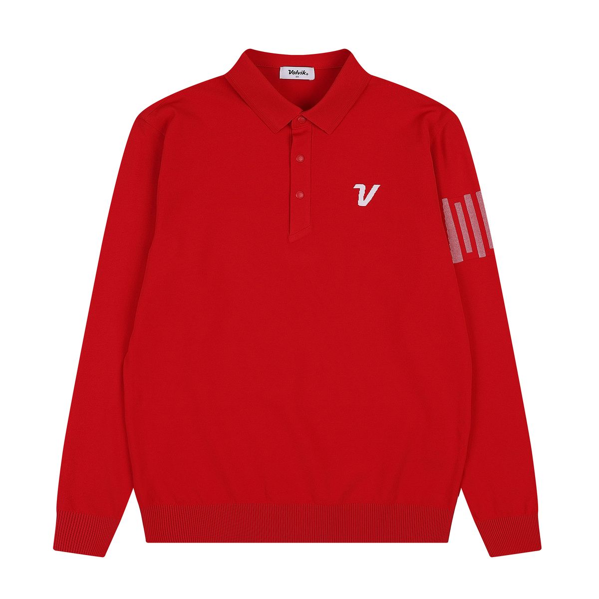 볼빅 골프웨어(VOLVIK GOLFWEAR) 남성 골프 Y카라 긴팔 니트 VMKTP201_RE