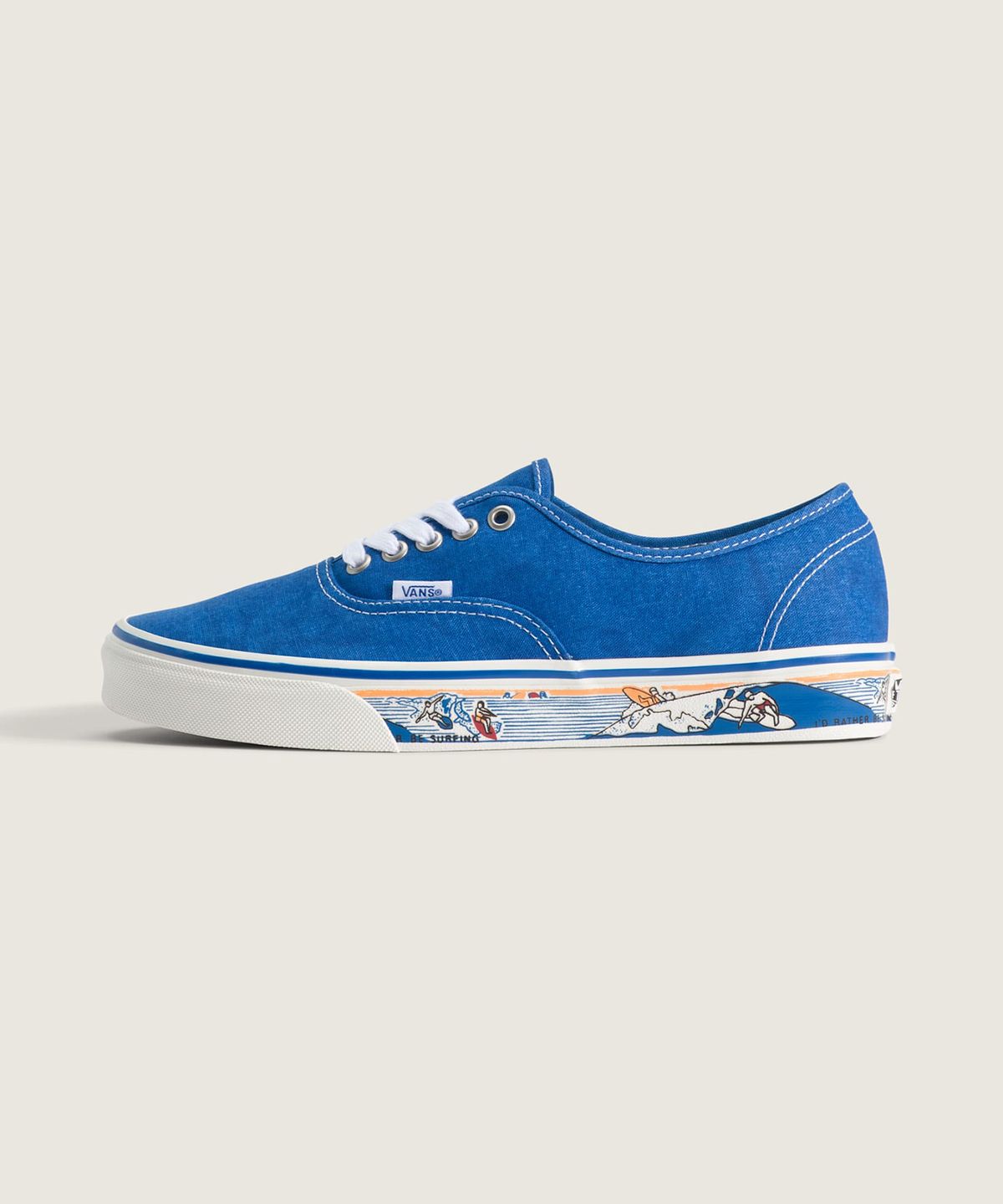 반스(VANS) 어센틱 - (사이드월 프린트) 클래식 블루 / VN000Z7410Z1