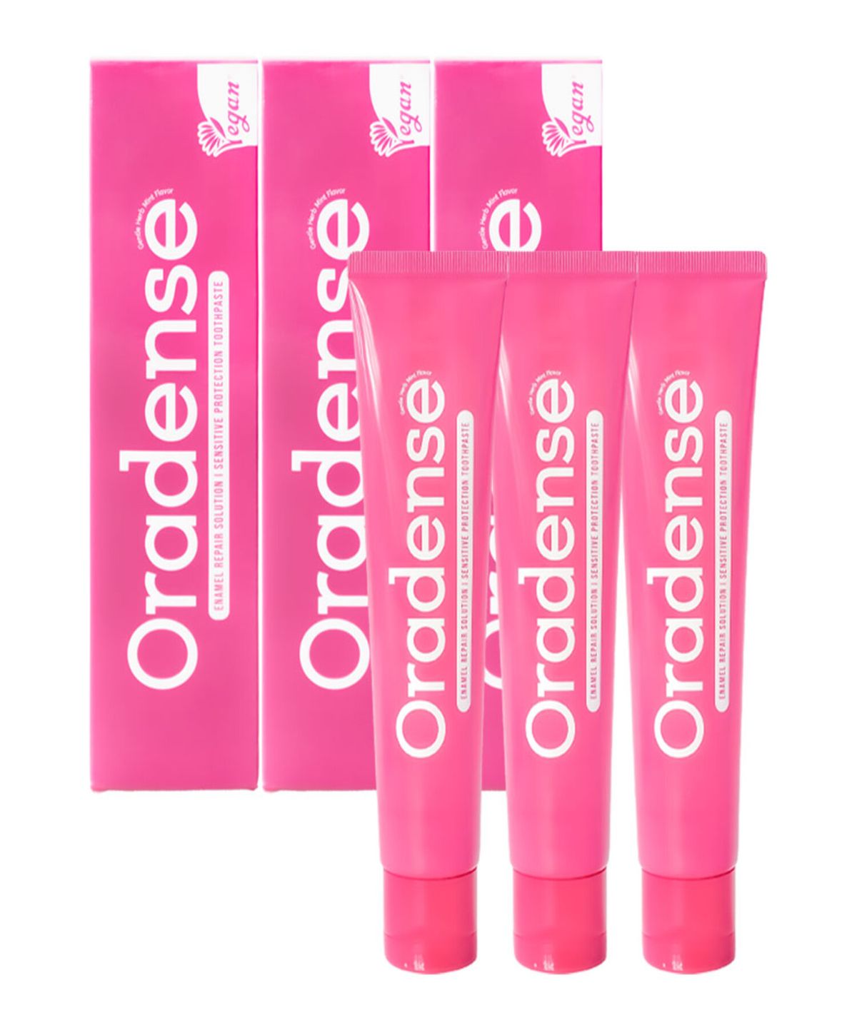 오라덴스(ORADENSE) 센서티브프로텍션 시린이케어 치약 100g, 3개