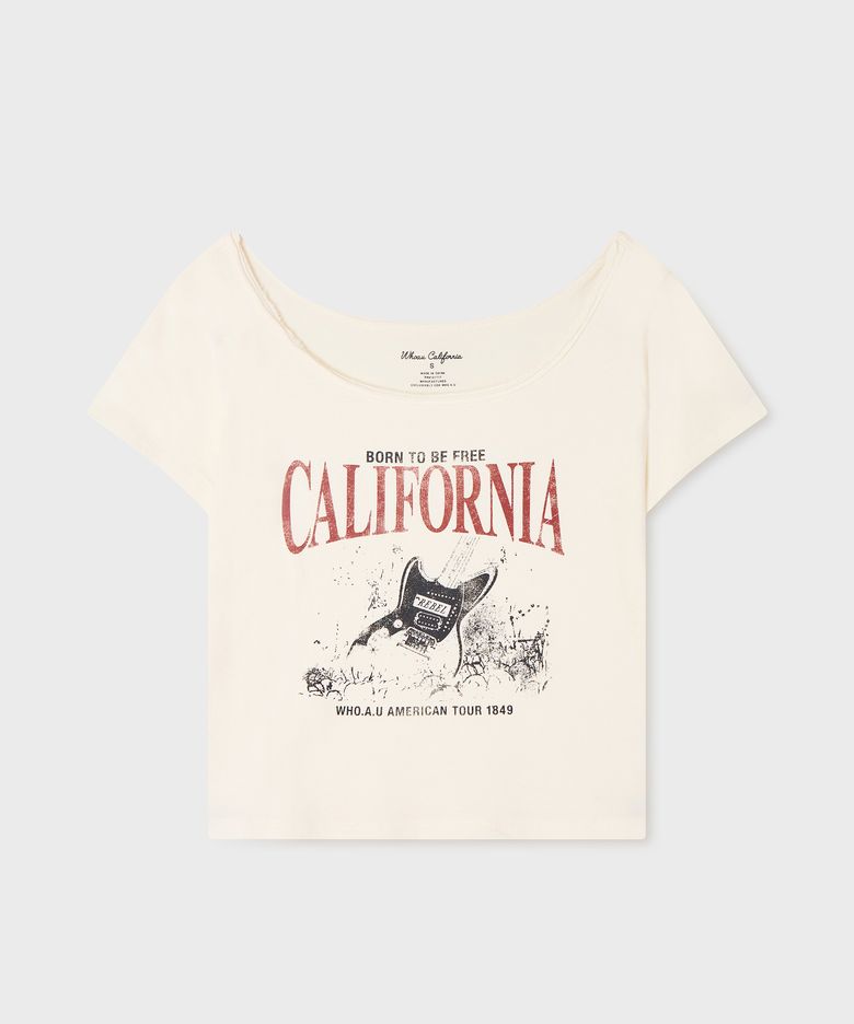 Rock Music One-Shoulder T-shirt(F) / WHRPG3763F
