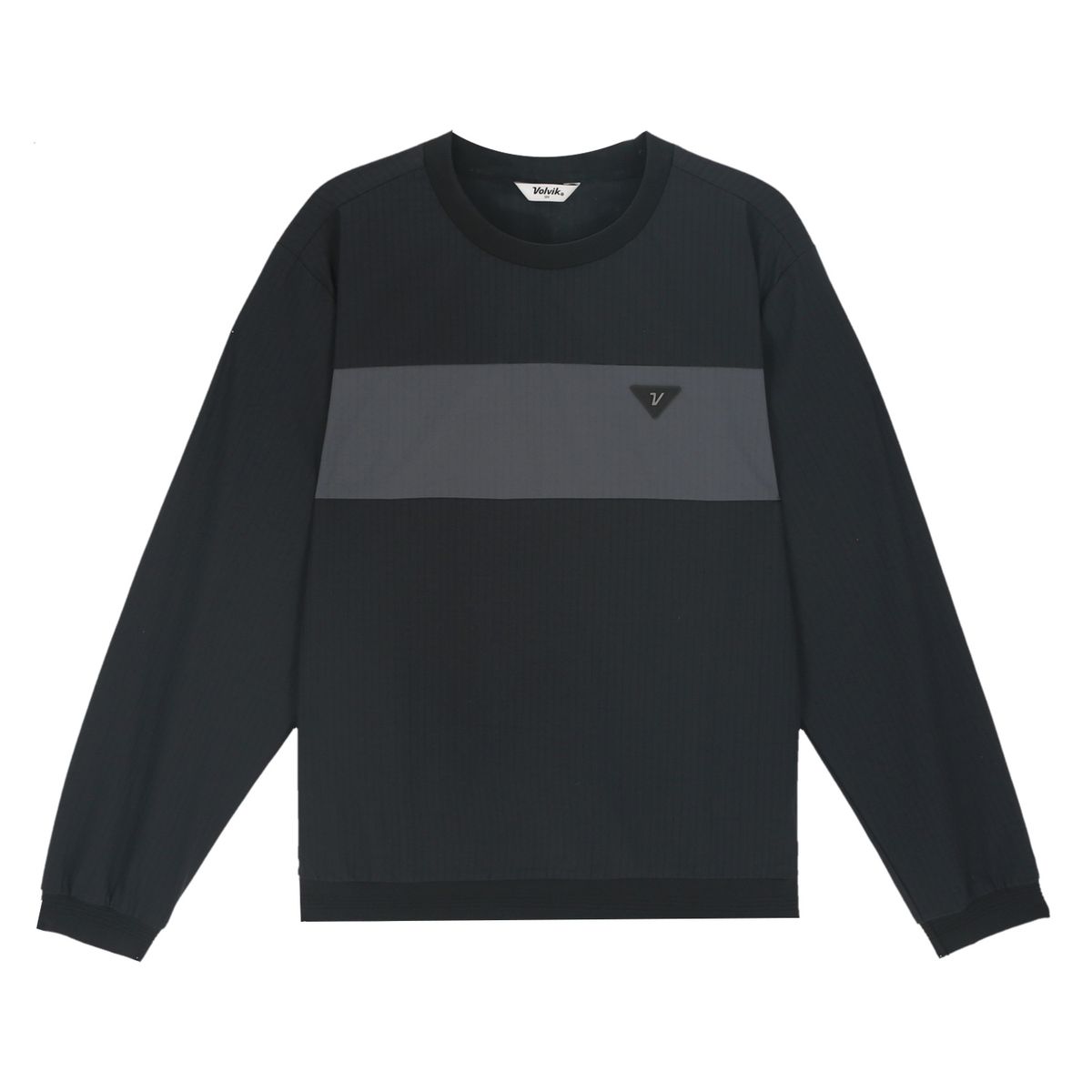 볼빅 골프웨어(VOLVIK GOLFWEAR) 남성 골프 라운드 보더 아노락 VMWBP202_BK