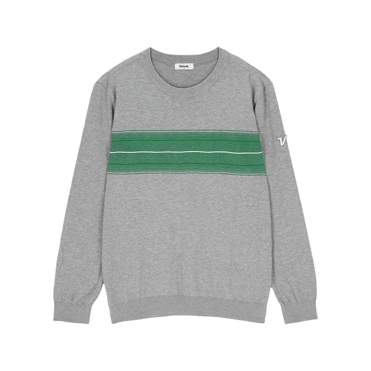 볼빅 골프웨어(VOLVIK GOLFWEAR) 남성 [STD]보더 라운드 풀오버 VMKTQ291_MG