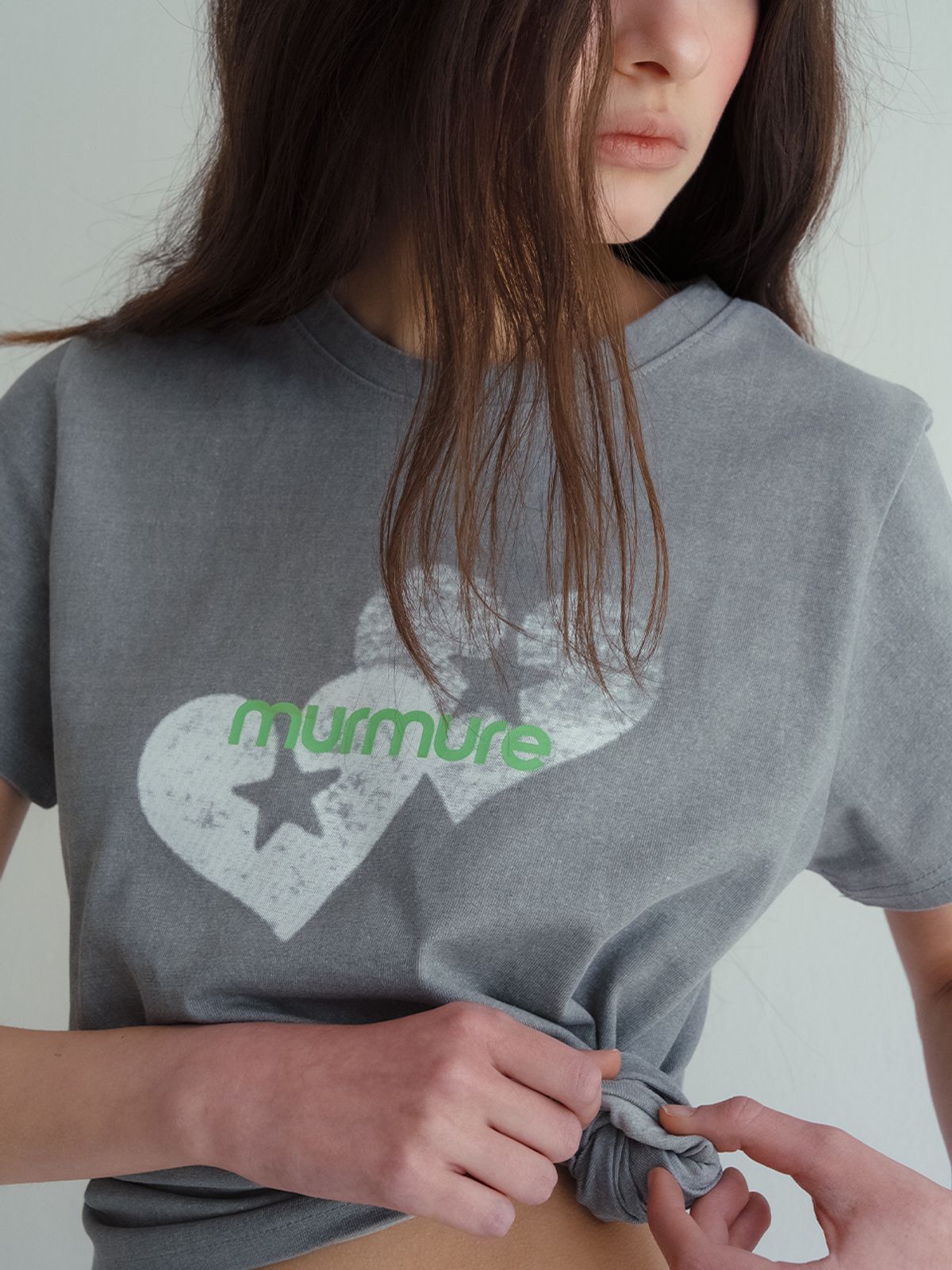 뮈르뮈르(MURMURE) 뮈르 하트 프린트 티_Murmure T-shirt