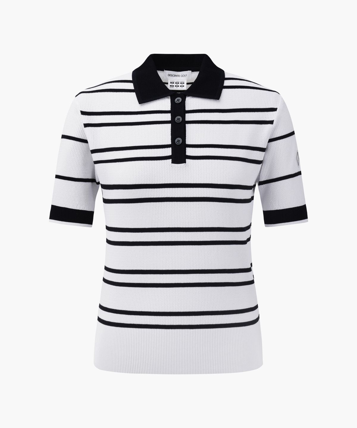 데상트 골프(DESCENTE GOLF) 여성 스트라이프 카라 풀오버  DR32WFKP72