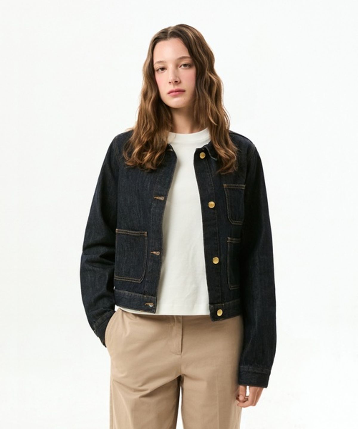 타미힐피거(TOMMY HILFIGER) 워싱 데님 자켓 (T22G6WJC020WT11AP)