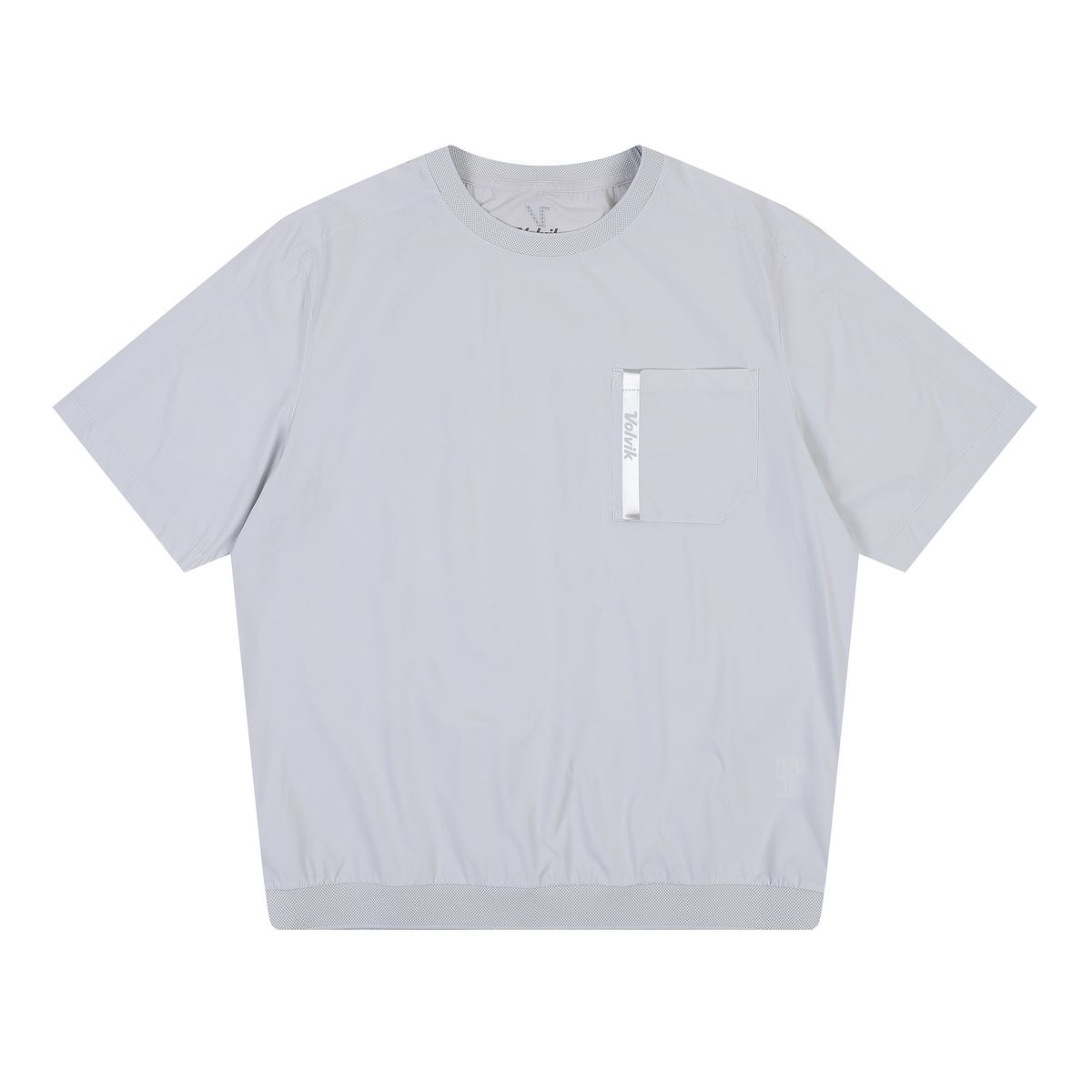 볼빅 골프웨어(VOLVIK GOLFWEAR) 남성 골프 매직홀 라운드 반팔 아노락 VMWBP303_LG
