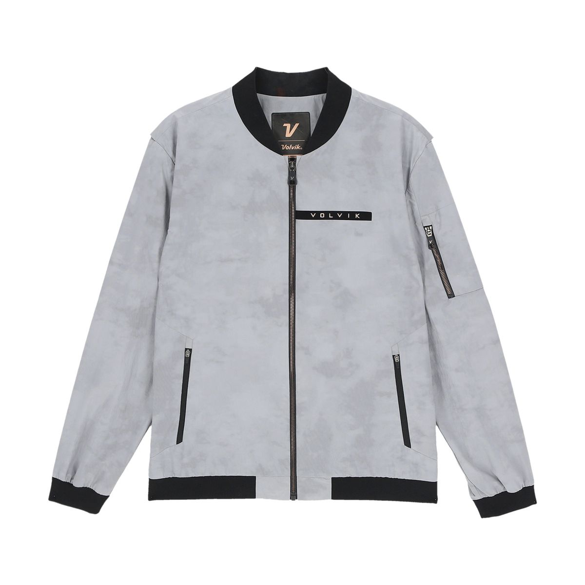 볼빅 골프웨어(VOLVIK GOLFWEAR) 남성 LAB시즌 패턴 부르종 점퍼 VMWBQ251_GR