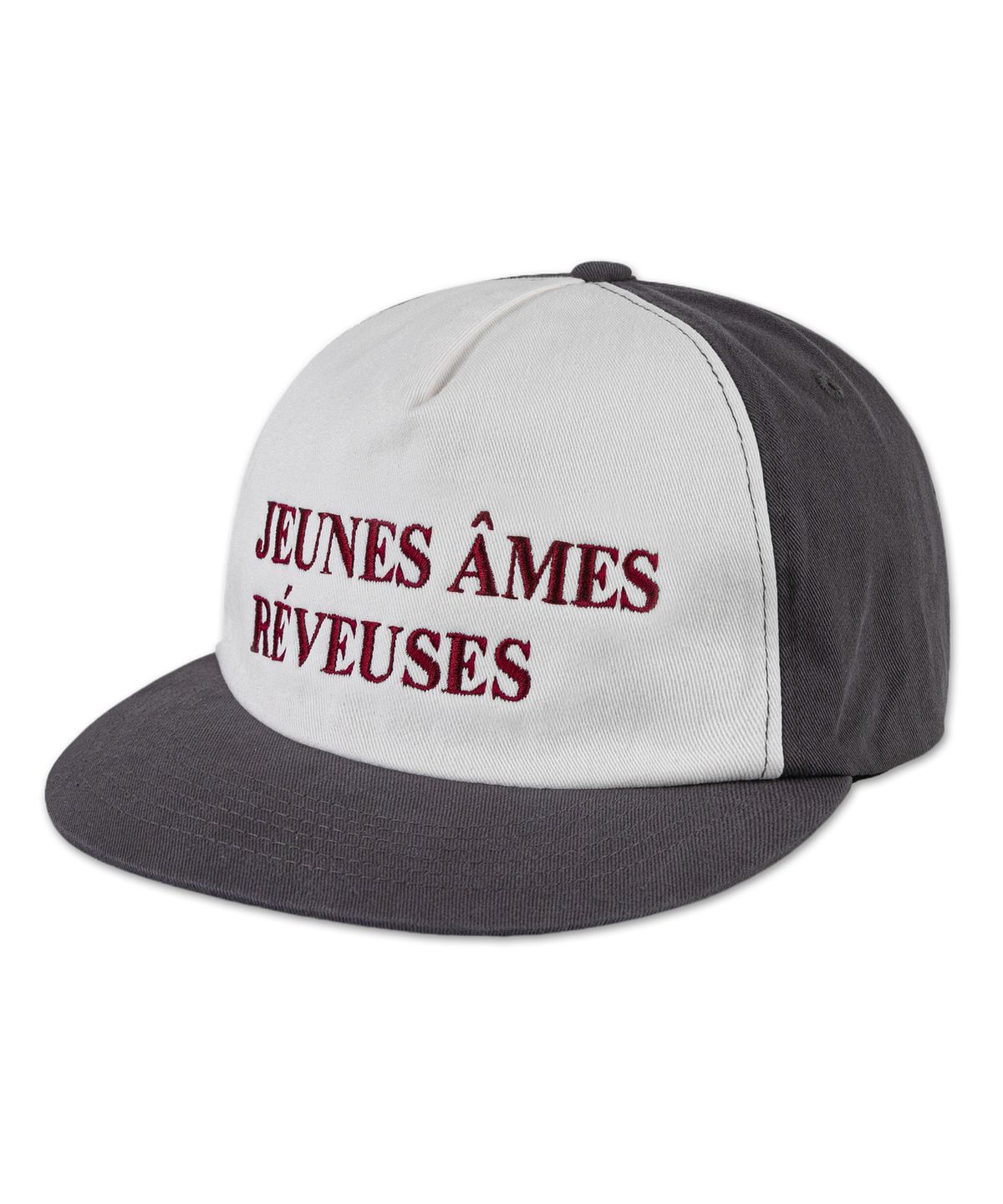 윅(WICK) JEUNES AMES 5패널 투톤 워싱 볼캡-차콜