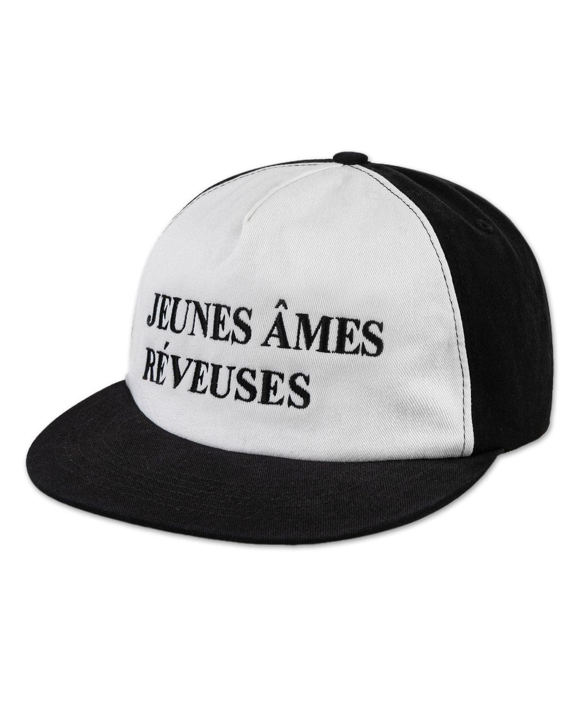 윅(WICK) JEUNES AMES 5패널 투톤 워싱 볼캡-블랙