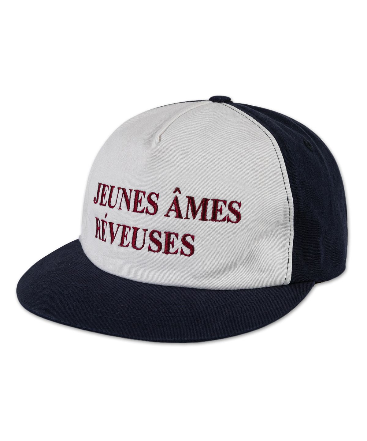 윅(WICK) JEUNES AMES 5패널 투톤 워싱 볼캡-네이비