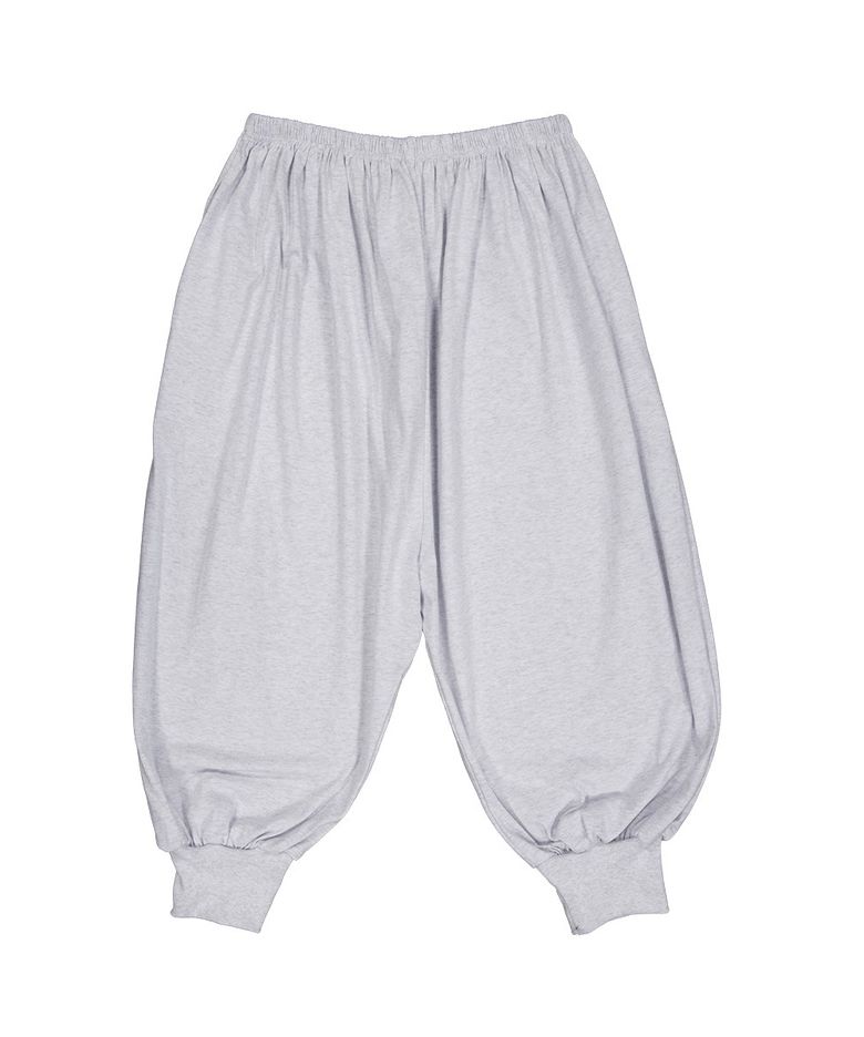 Single Wave Pants-White Melange