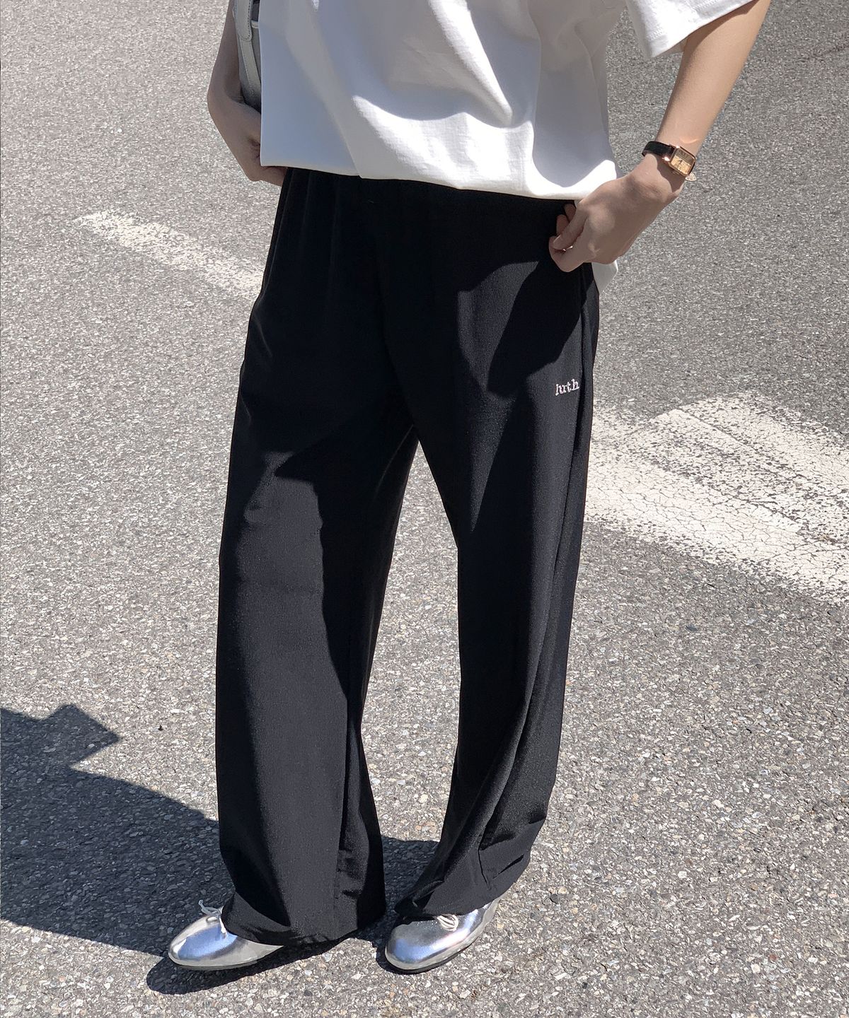루스프로덕트(LUTHPRODUCT) Air Touch Wide Fit Pants(와이드핏) _ BLACK