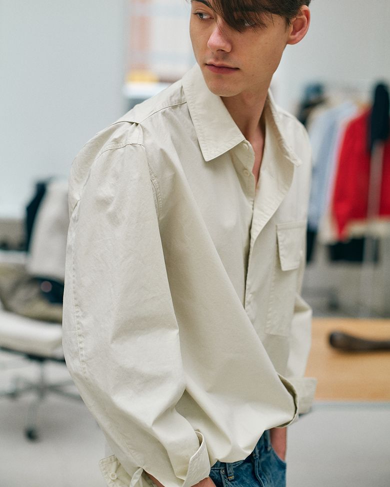 SIGNATURE SHIRT _ beige