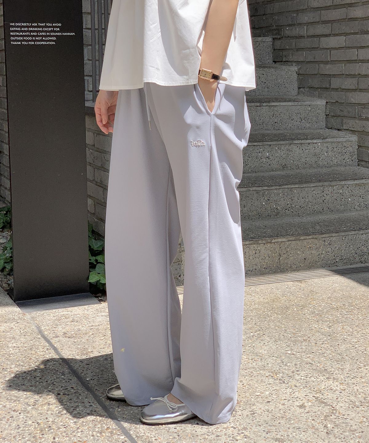 루스프로덕트(LUTHPRODUCT) Air Touch Wide Fit Pants(와이드핏) _ ASH GREY