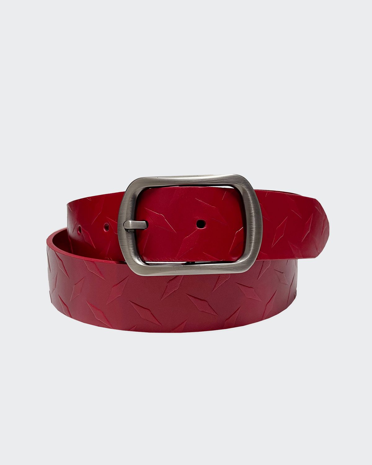 무비그아카이브(MUBIG.ARCHIVE) Diamond Plate Belt (Red)