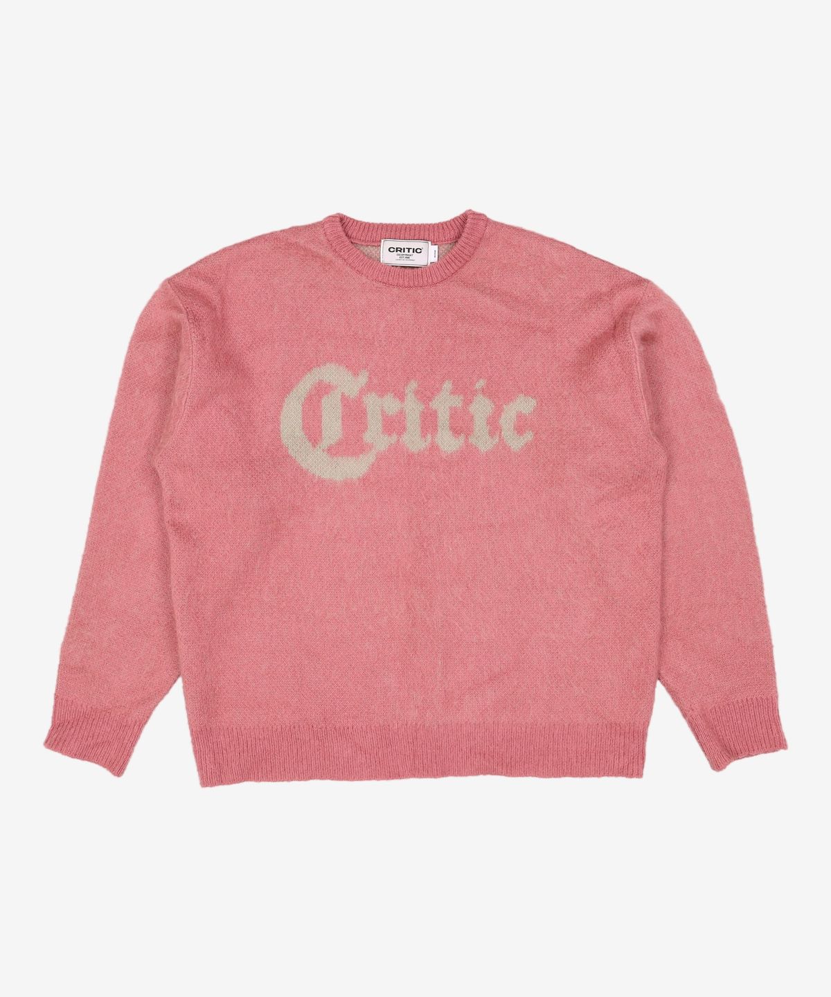 크리틱(CRITIC) GOTHIC HAIRY KNIT PINK M