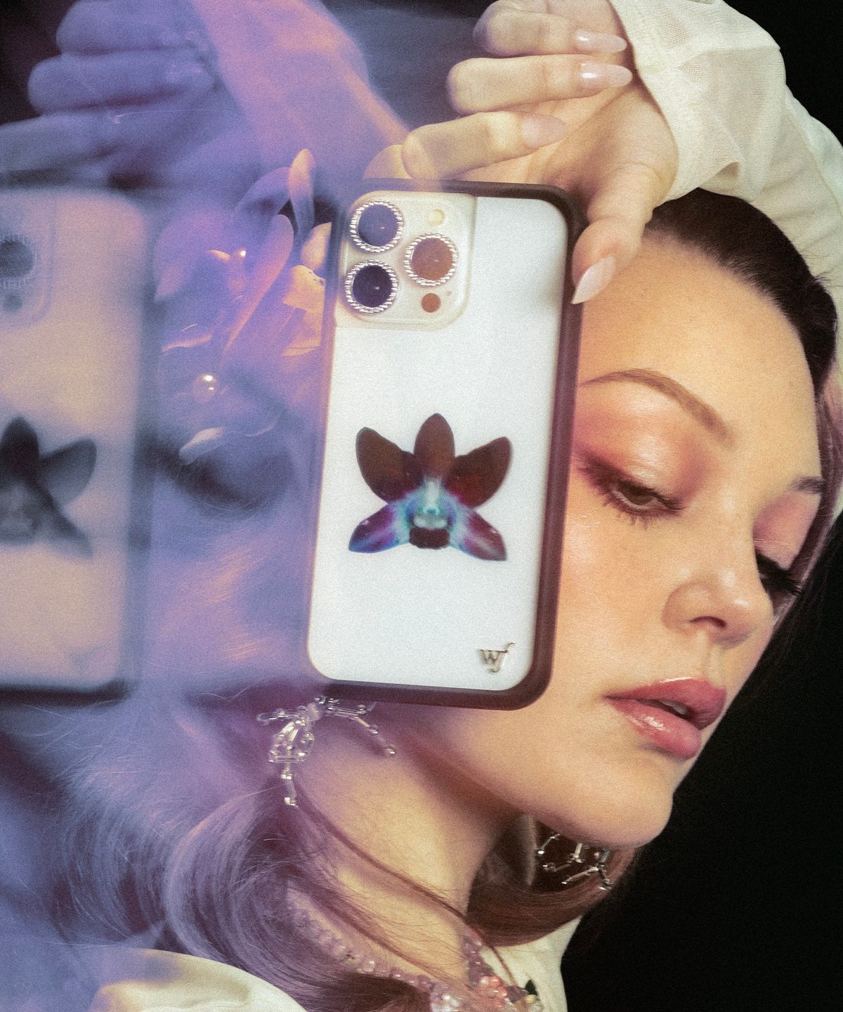 와일드플라워케이스(WILDFLOWERCASE) White Orchid 아이폰 케이스