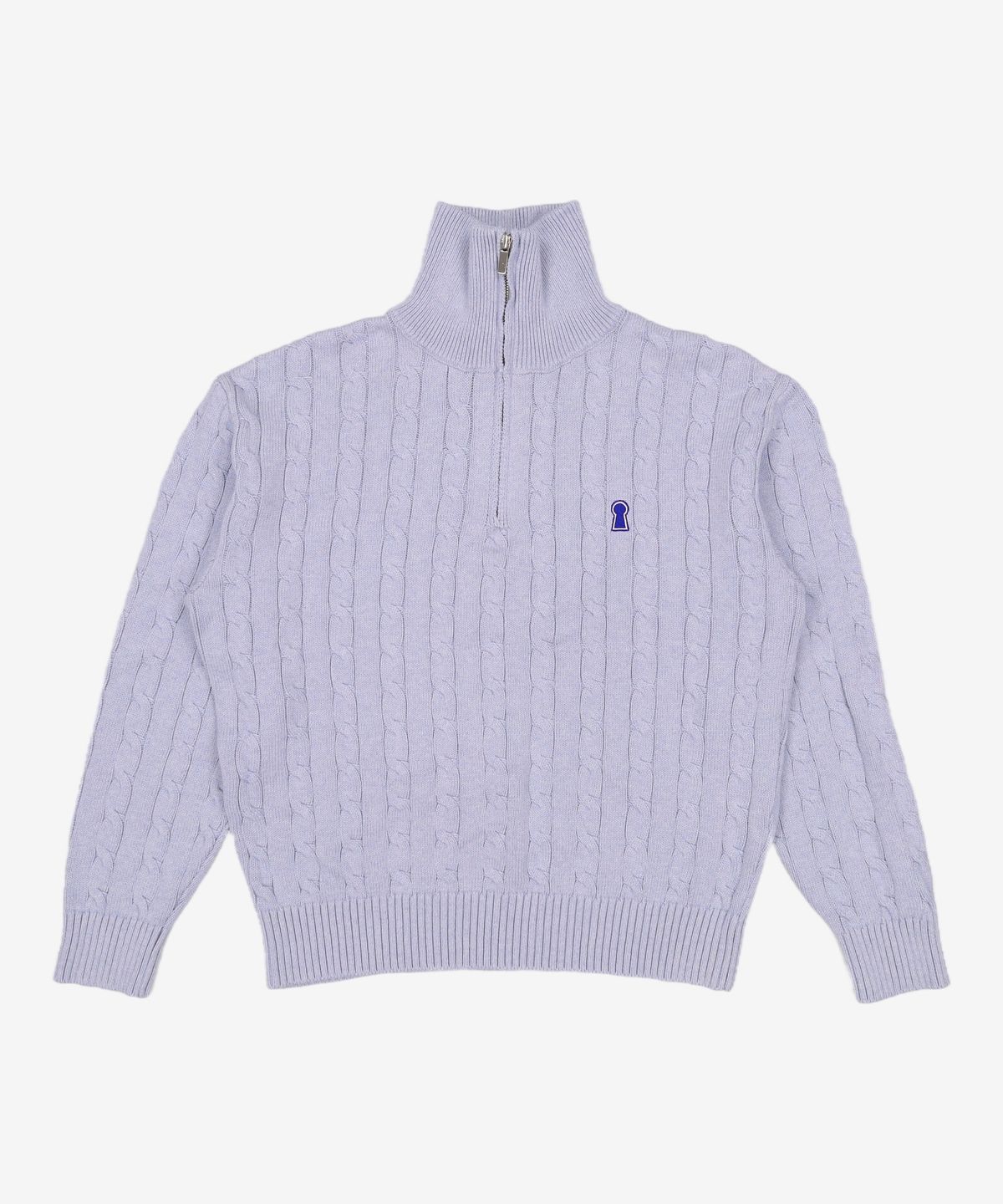 세컨모놀로그(SECONDMONO) Heavyweight Cable Half Zip Knit [SKYBLUE]_COOSKT042SKYBLUE L