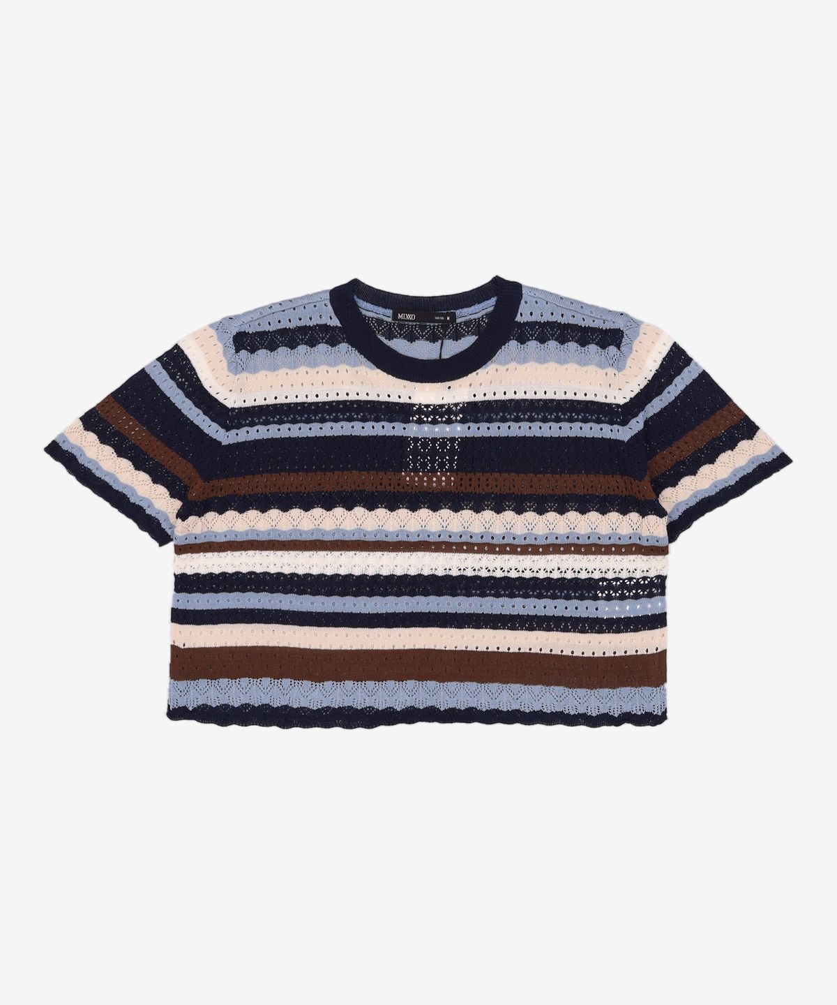 미쏘(MIXXO) 스카시 멀티 스트라이프 풀오버_MIWKAD722T M