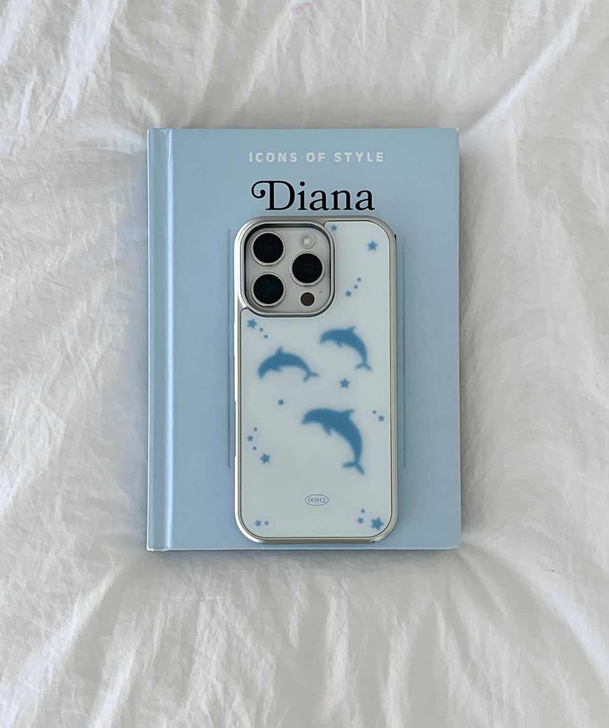 올리베(OLIVET) (S26 출시) dolphin silver bumper case (+magsafe) 돌고래 맥세이프 케이스