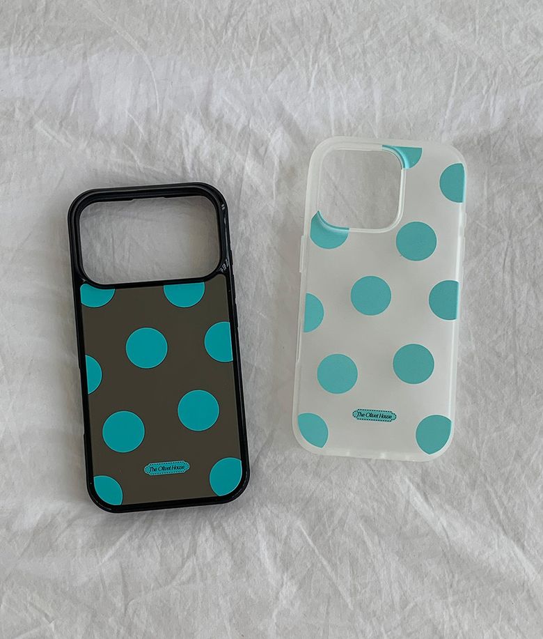 (S26 출시) mint dot black bumper case 민트 도트 맥세이프 케이스